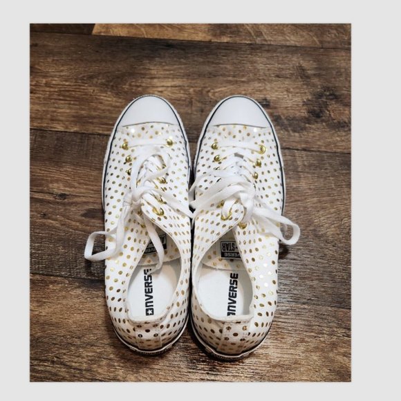 Converse CTAS Polka Dot Low Top Sneakers Shoes - Picture 8 of 12